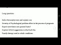 PSY401 || Clinical Psychology || Final term Paper