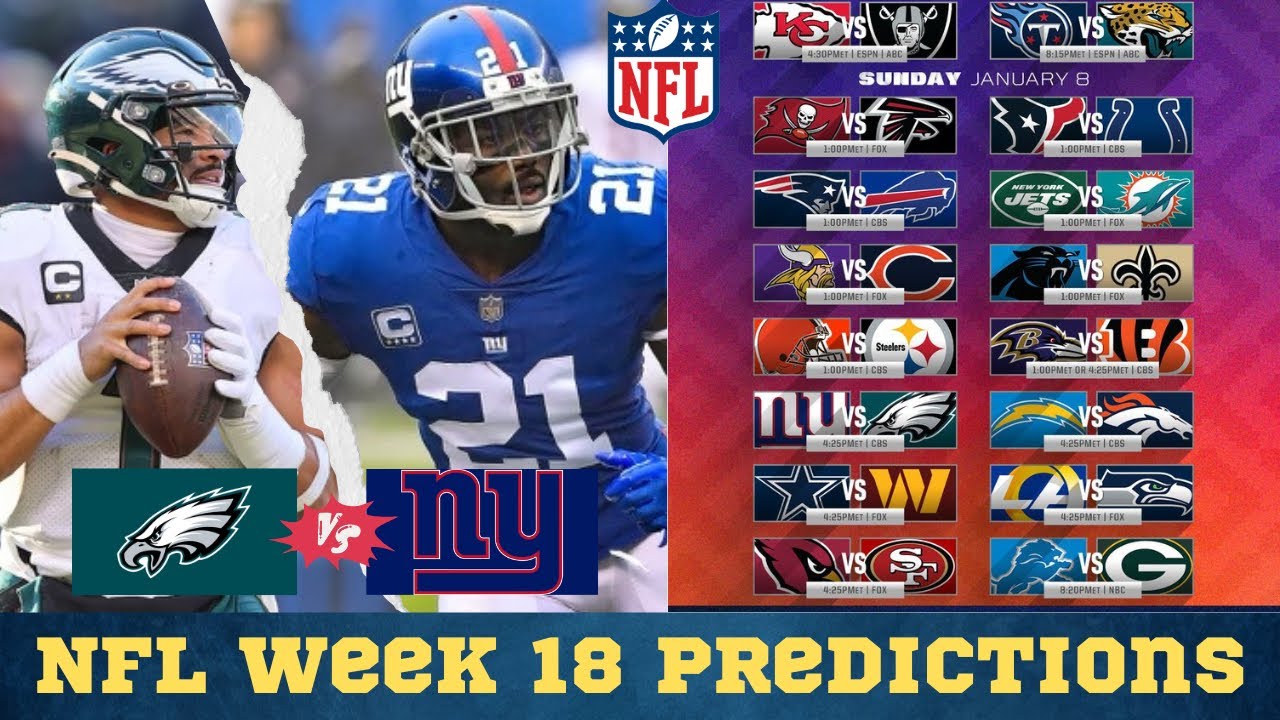 TFTC Sports NFL Week 18 Predictions YouTube