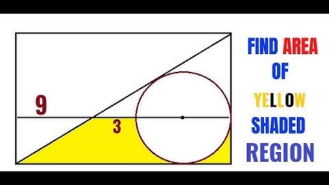 Calculate area of the Yellow shaded region  | Important Geometry skills are explained