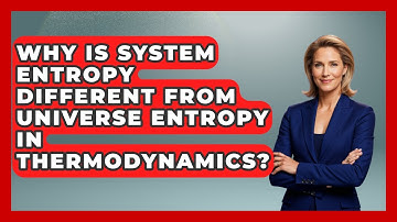 Why Is System Entropy Different From Universe Entropy In Thermodynamics?