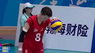 20170822女排全运会, 江苏女排3比2险胜浙江全场集锦