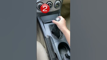 Putting the gear first and releasing the handbrake later protects the gearbox more#driving #car#tips