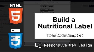 Learn Typography by Building a Nutrition Label : freeCodeCamp (Responsive Web Design)