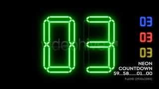 Color Neon Countdown