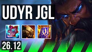 UDYR vs LEE SIN (JGL) | Good KDA: 15/1/9, Deathfire Touch | NA Grandmaster | 26.12