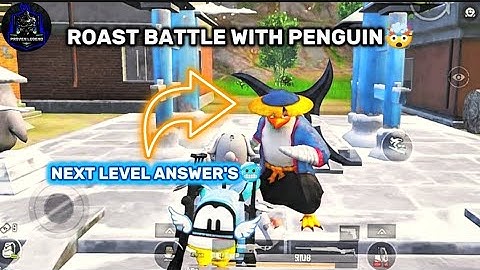 Roast Battle With Penguin In BGMI | How To Use Ninja Penguin In BGMI | Penguin Not Talking In BGMI 