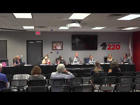 Barrington 220 Board of Education Meeting July 12th, 2022