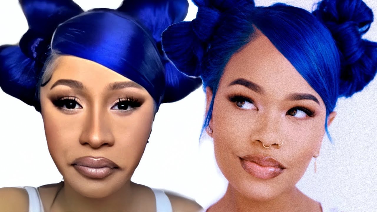 Cardi B's Blue Hair Bows: A Look at Her Iconic Style - wide 6