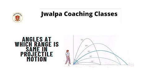 Projectile Motion- Same range at two different angles