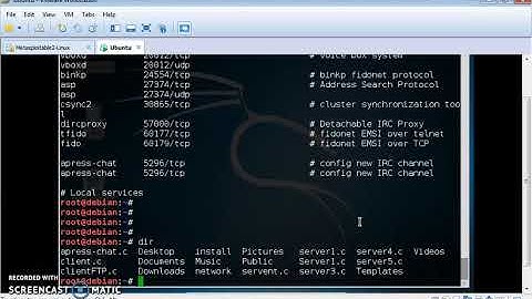 IRC chat server configuration.