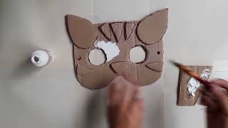 Cómo hacer una máscara fácil y rápido con cartón 😎🌻