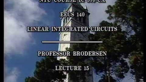 Analog Integrated Circuits (UC Berkeley) Lecture 23