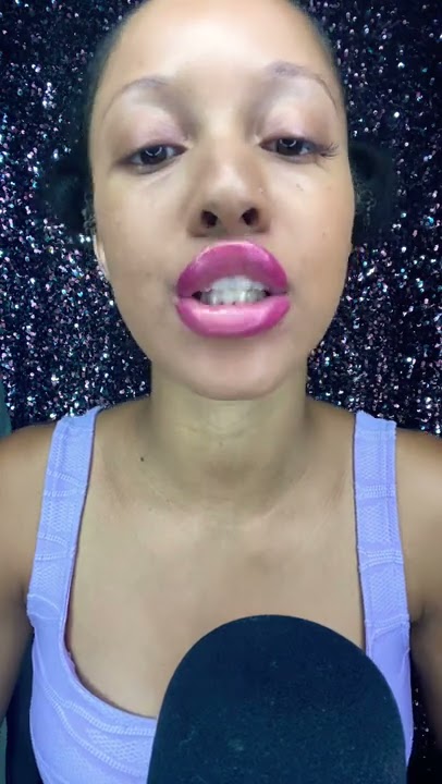 👄 Are sticky mouth sounds tingly or annoying ? ASMR ❣️😌 #shorts