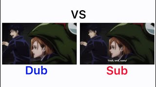 Anime Sub VS Dub | Jujutsu kaisen | kugisaki nobara: I hate frog , you know. | different language