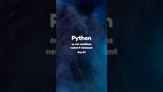 Python Project Day 04 | Or, And Conditions and Nested If Statement #python #pythontutorial #coding