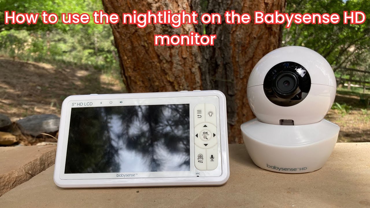 How to use the nightlight on the Babysense HD monitor