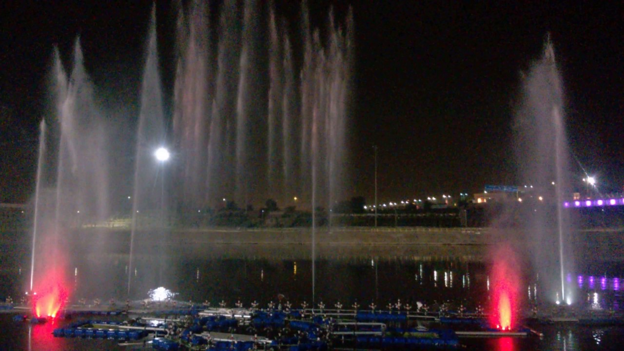 Beautiful Fountain near Gomti River Front, Lucknow YouTube