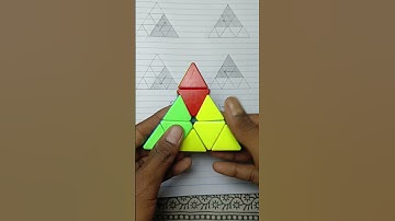 pyramid cube solve magic trick #pyramid