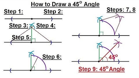 Geometry - Constructions (12 of 15) How to Draw a 45 Degree Angle