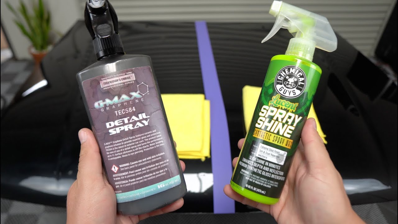 Technicians Choice G-Max Graphene Detail Spray VS Chemical Guys Synthetic  Spray Wax 