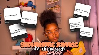 SOPHOMORE ADVICE / BACK TO SCHOOL TIPS | *the ultimate guide to surviving sophomore year*