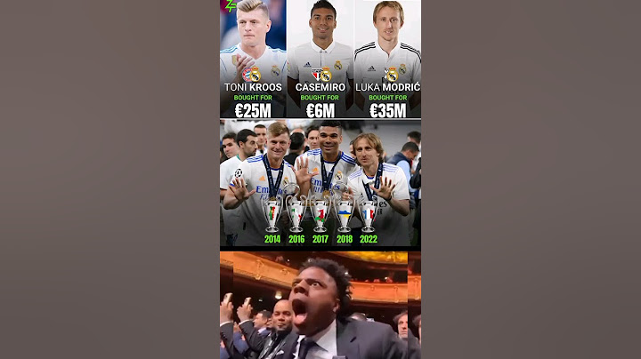 Real Madrid invested €66M in Modric, Casemiro and Kroos,,,