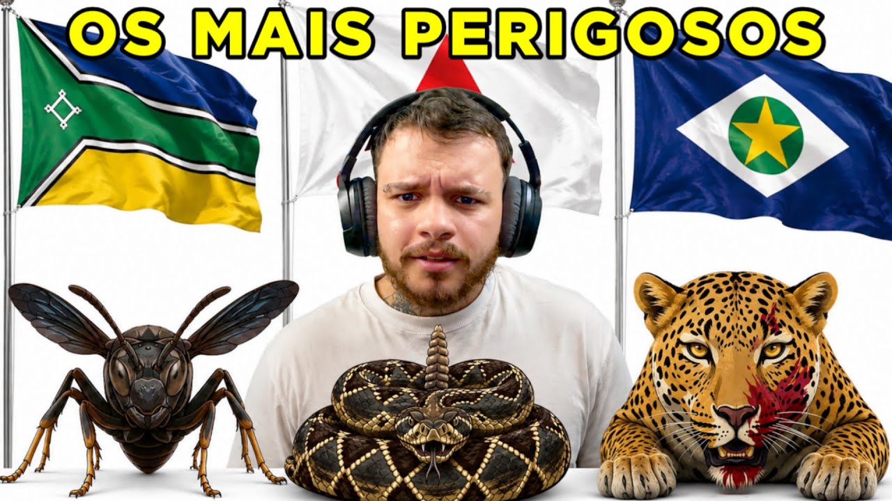 Os Animais mais PERIGOSOS de Cada Estado do Brasil (parte 1) - React BichoInsanoS