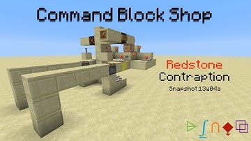 Command Block Shop ~ Redstone {Snapshot 13w04a}