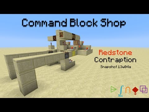 Command Block Shop ~ Redstone {Snapshot 13w04a}