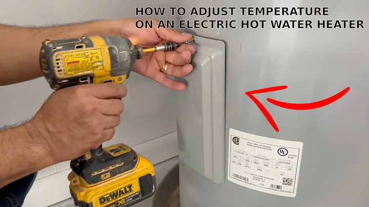How to ADJUST the TEMPERATURE on your HOT WATER HEATER