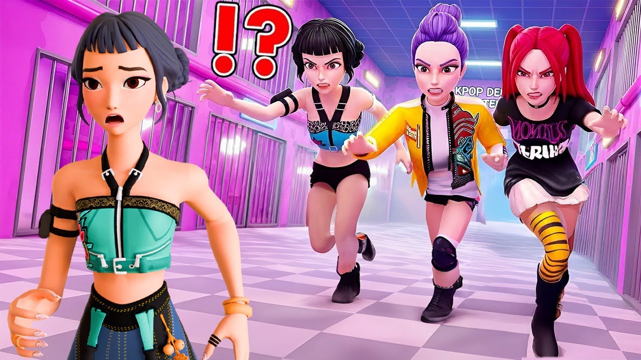 Zoey Escapes from KPOP DEMON HUNTER'S Prison run in Roblox (OBBY)