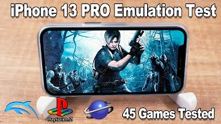 45 Games Tested On iPhone 13 Pro! PS2 PSP GameCube Wii Saturn N64 Dreamcast Emulation Test!