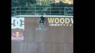 12 YEAR OLD JUMPS THE MEGARAMP! (DOUBLE BACKFLIP/FLATSPIN)