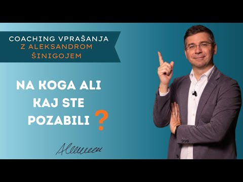 Video: Ste pozabili ali pozabili?