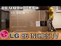 Lg 86 smart tv 86uq9000  unbox