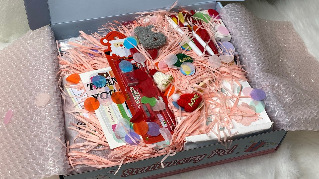 Huge Stationery Pal haul unboxing international giveaway ASMR Black