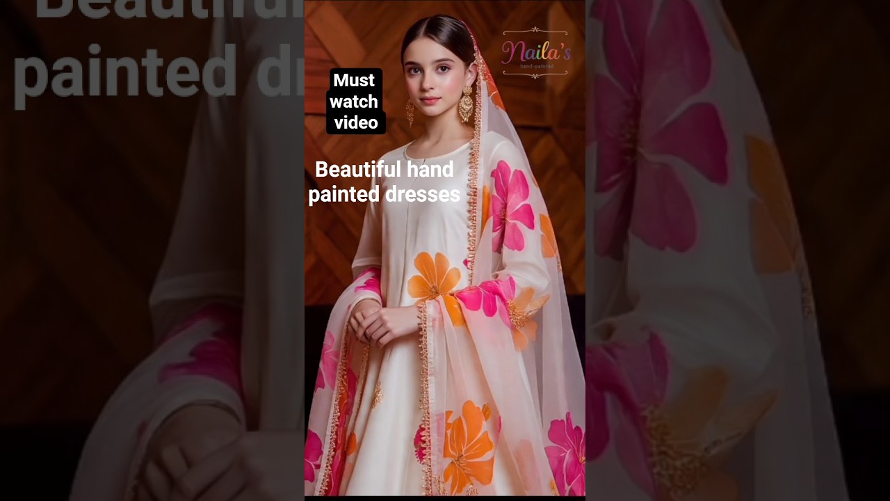 Beautiful hand painted dresses