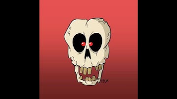 Skull Time-lapse #art #drawing #procreate #halloween