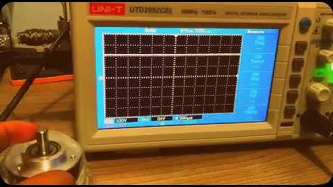 Probando señales de pulsos de un encoder.