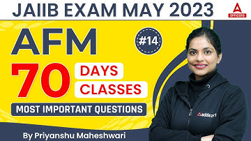 JAIIB May 2023 | AFM  | 70 Days 70 Classes | Most Important Questions | Class 14