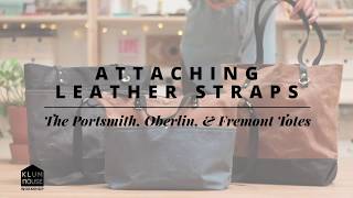 How To Attach Leather Straps on Klum House Bag Patterns
