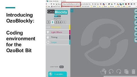 Introducing OzoBlockly coding environment for the ozobot bit
