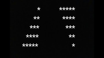 How to print Star Pattern in C++ by using for loop