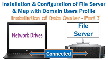 How to Create File Server on Microsoft Windows Server 2019 & MAP with Domain Users Profile