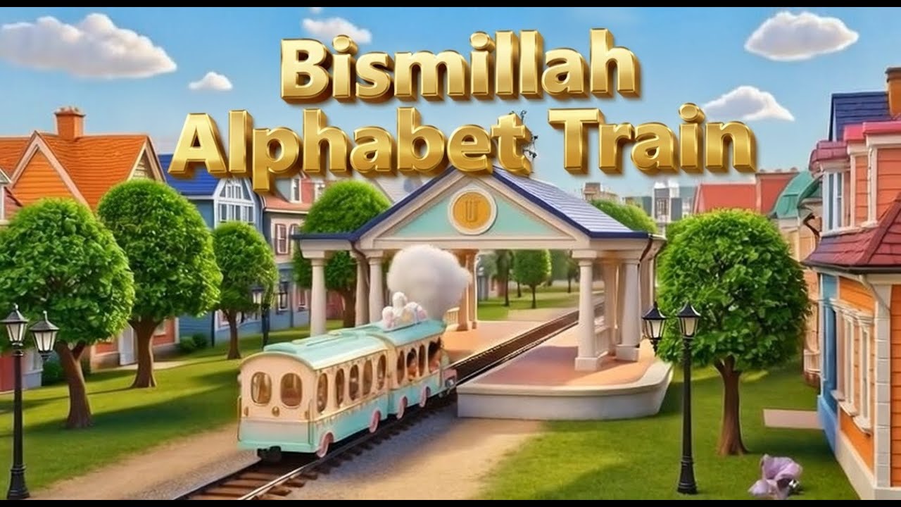 Bismillah Alphabet Train, ABC Islamic Nursery Rhymes for Kids | Camel Mummy Kids TV