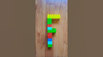 Letter F - Learn Alphabet and Play with Building Blocks! #shorts