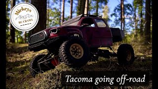 Tacoma going off-road (Dirt Lifestyle, 3d printed 1/10 scale)