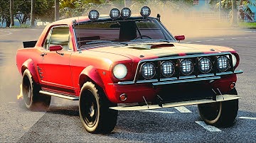 Need for Speed HEAT FORD MUSTANG 65 off-road Customization! ( Gameplay )