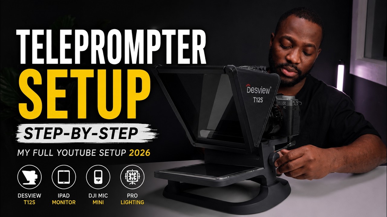 Step-by-Step Teleprompter Setup for Talking Head Content - YouTube