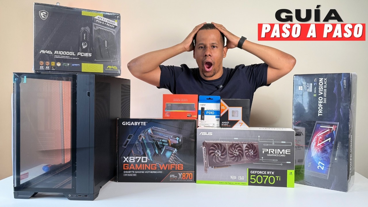 Cómo Armar una PC de $2,500 paso a paso en 2026 - Guía BIEN EXPLICADA